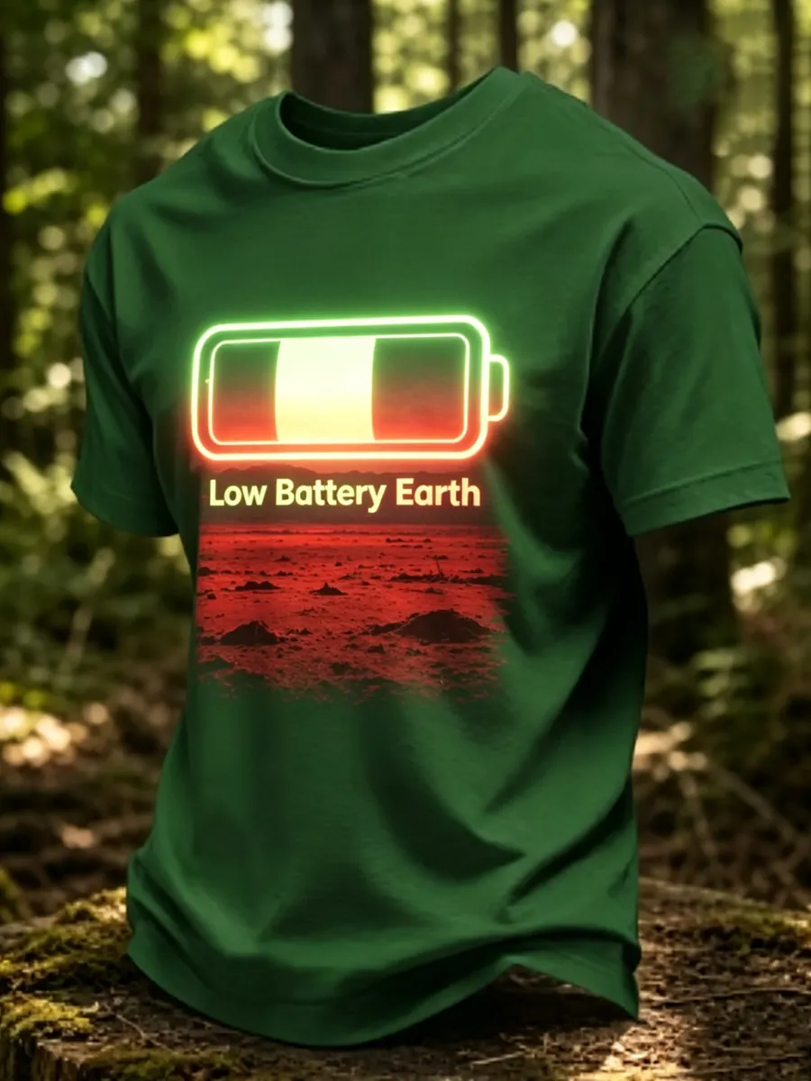 Men's May The Forest Be With You Printed Casual T-Shirt