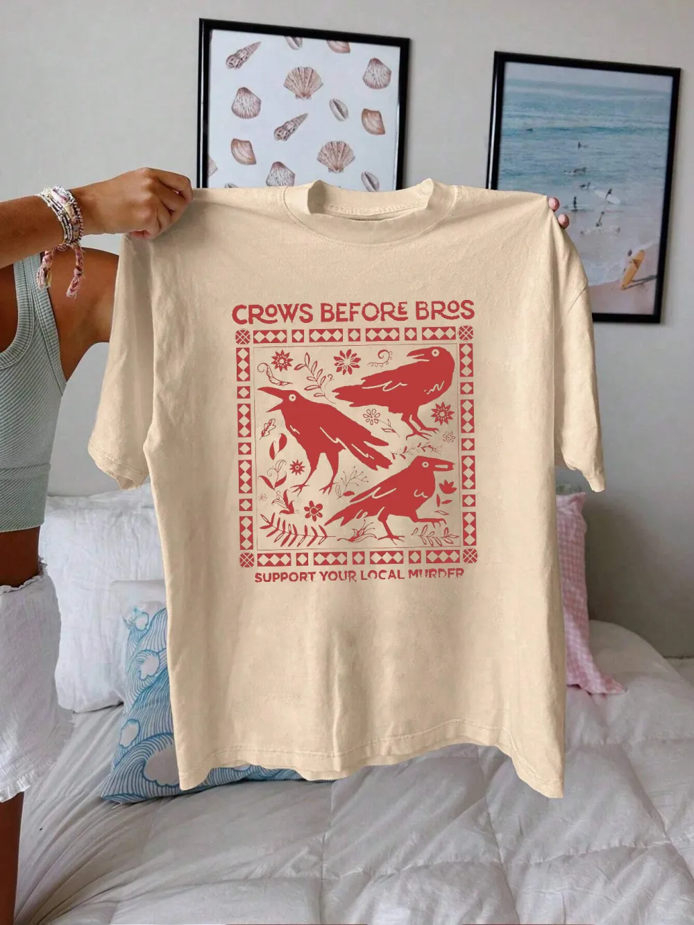 Women's Fashion Crew Neck Short Sleeve T-shirt