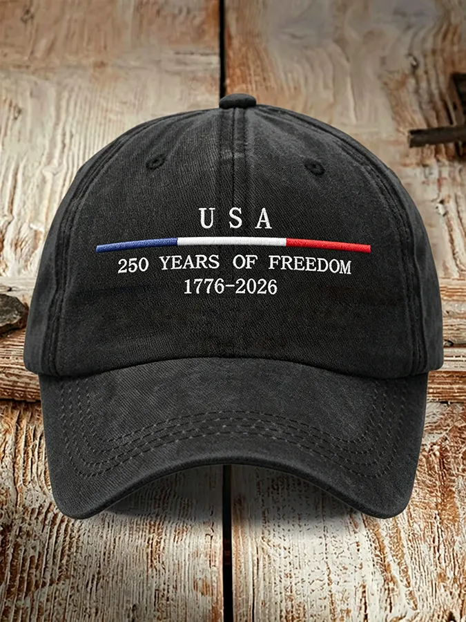 250Th Anniversary Embroidered Duck Tongue Hat In The United States