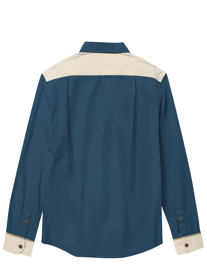 West Flower Cowboy - 100% Cotton Long Sleeves Shirt