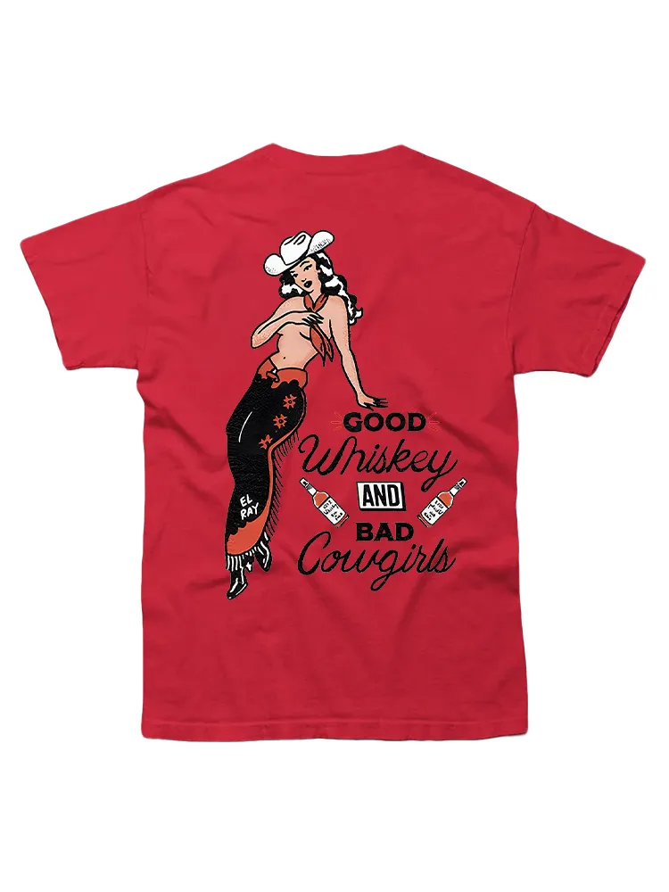 Good Whiskey And Bad Cowgirl T-shirt