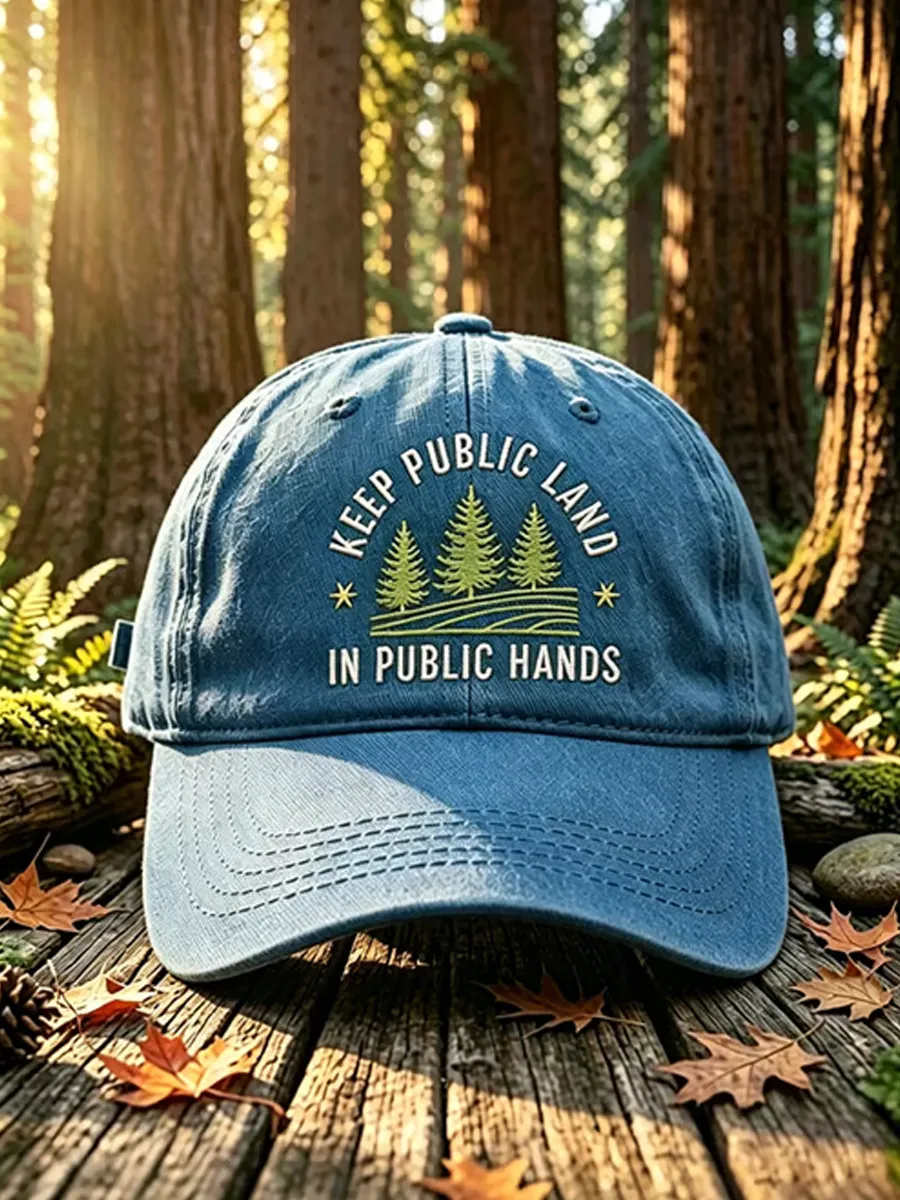 Unisex RESIST SAVE OUR PARKS Washed Retro Baseball Cap