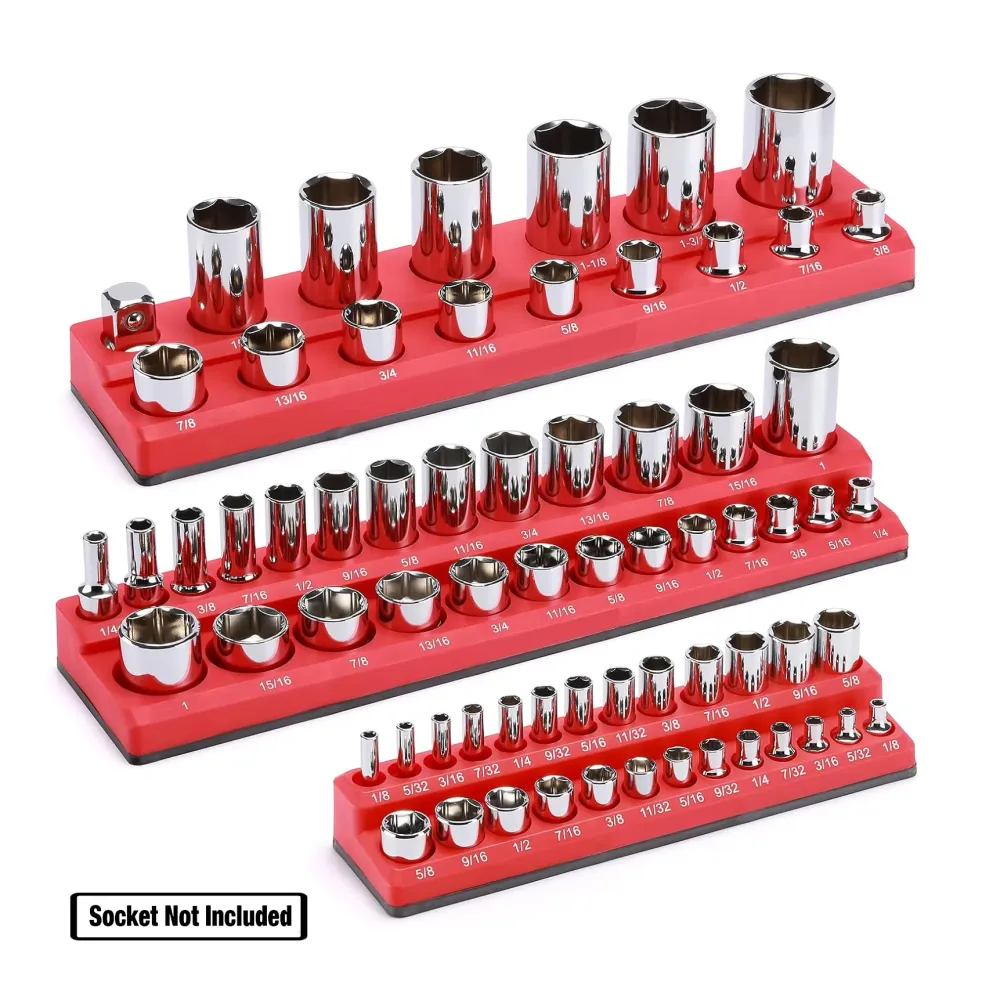 3 Pcs Magnetic Socket Organizer Set