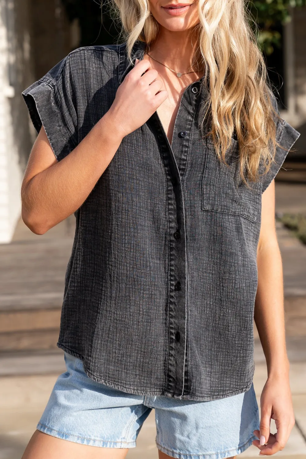 Daily Soft And Breathable Turn-Down Collar Shirt