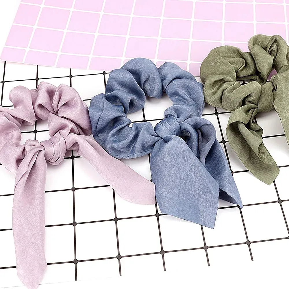 Ladies' Solid Color Elastic Hair Band With Rabbit Ears