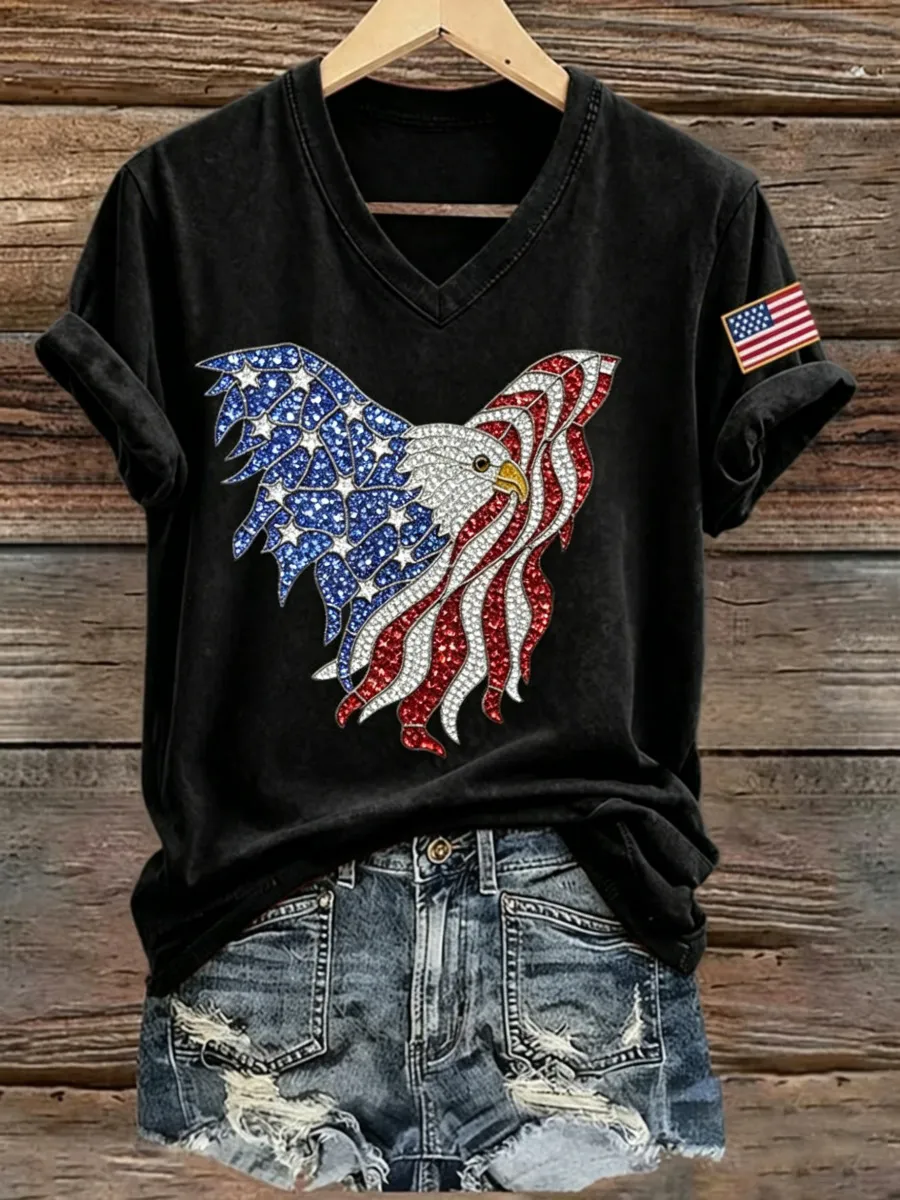 U.S. 250th Anniversary Eagle Print Women's T-Shirt