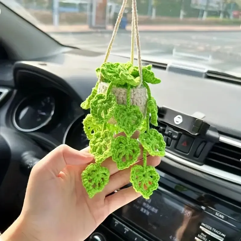 Hand-knitted Car Potted Plant Hanging