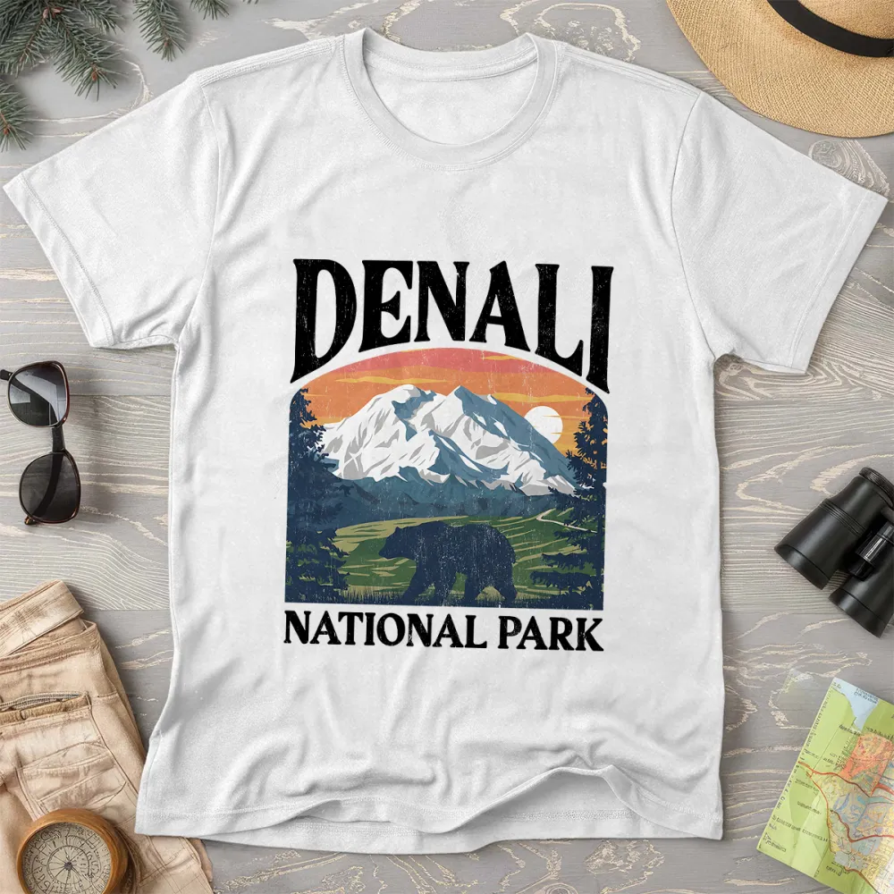 Comfortable Color Letter T-Shirts