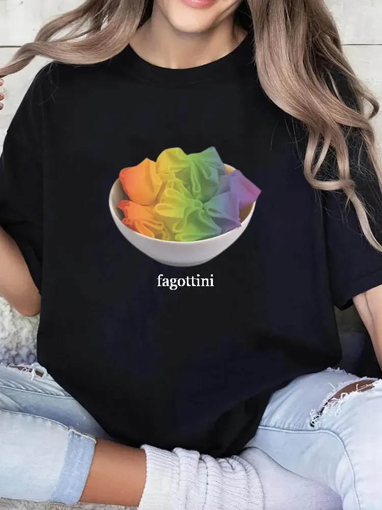 Women'S Fagottini Short Sleeve Round-Neck T-Shirt