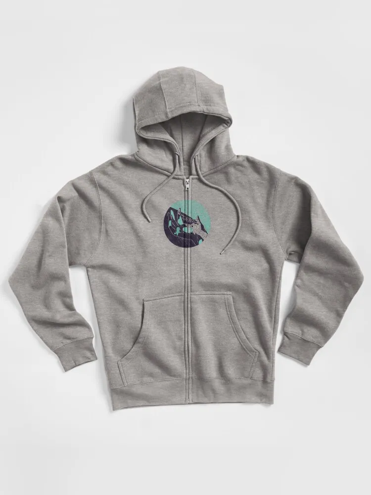 On The Hand Zipped Hoodie