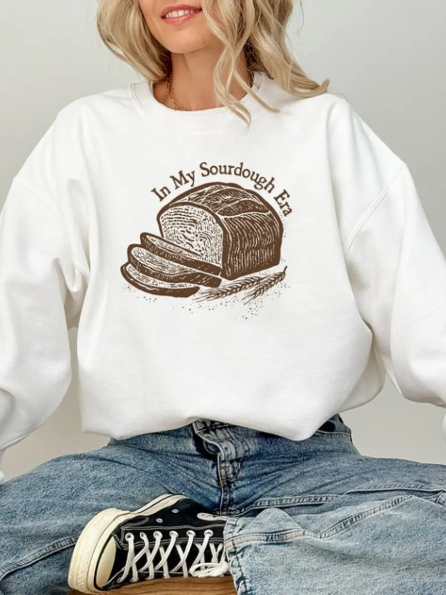 Retro Sourdough Printed Sweatshirt
