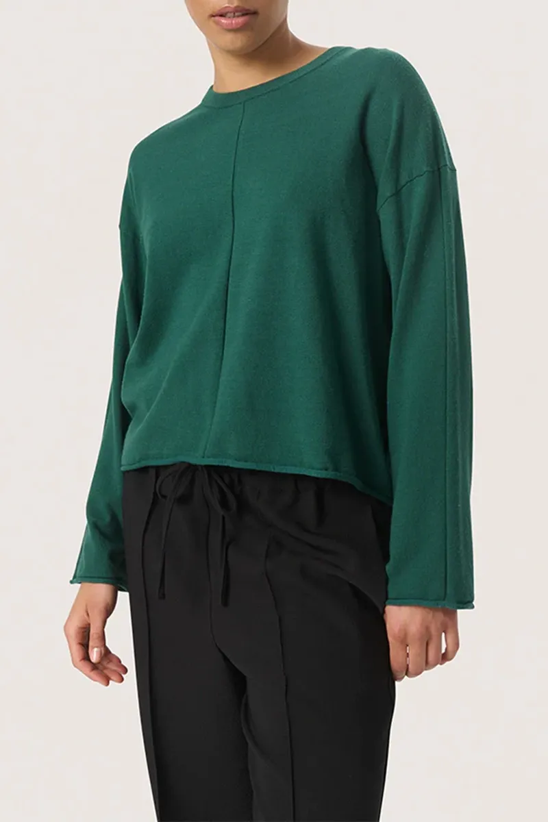 Crew Neck Fit Knit Sweaters