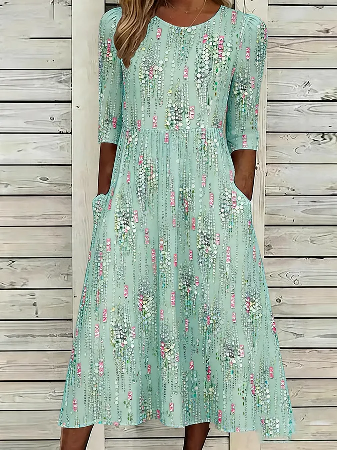 Women's floral printed casual dress