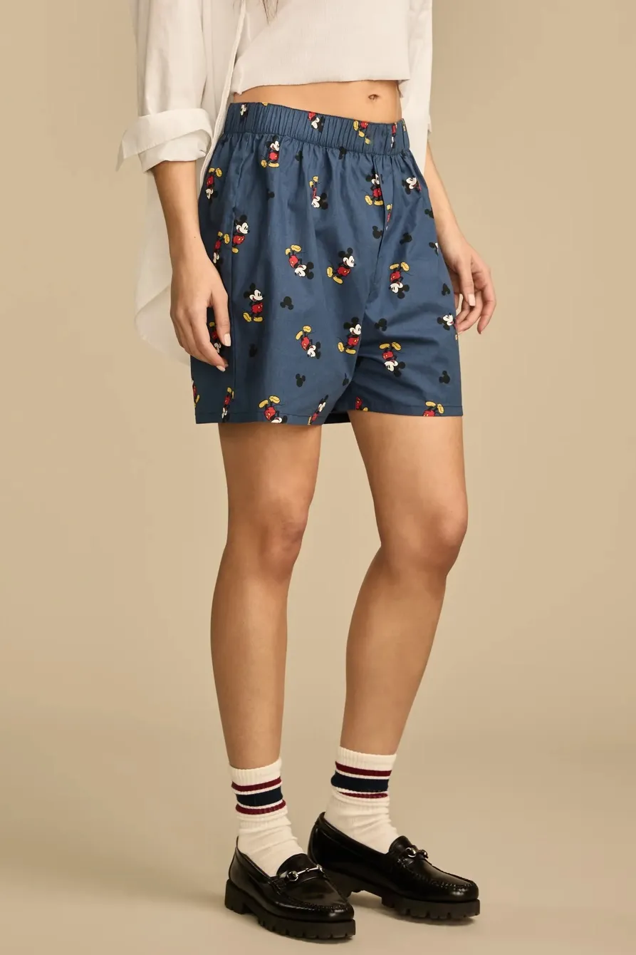 Elastic Waist Printed Short