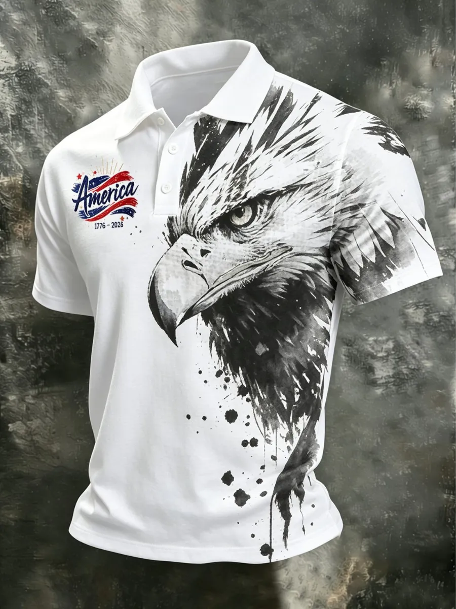 Men's 250th Anniversary Print Business Polo