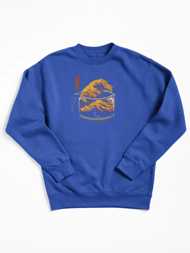 The Great Wave Of Coffee Pullover Sweatshirt