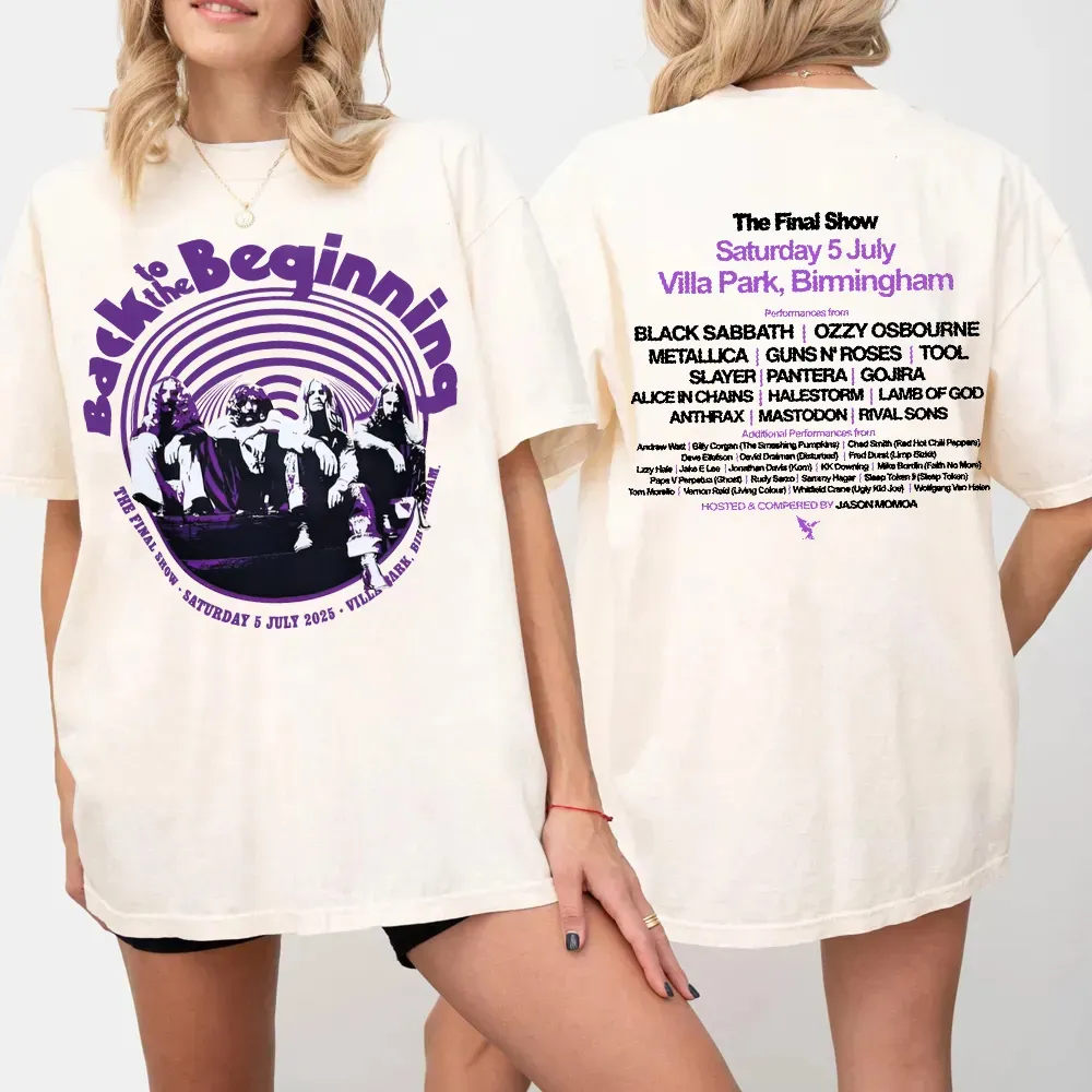 Black Sabbbth Back To The Beginning 2025 Black T-Shirt