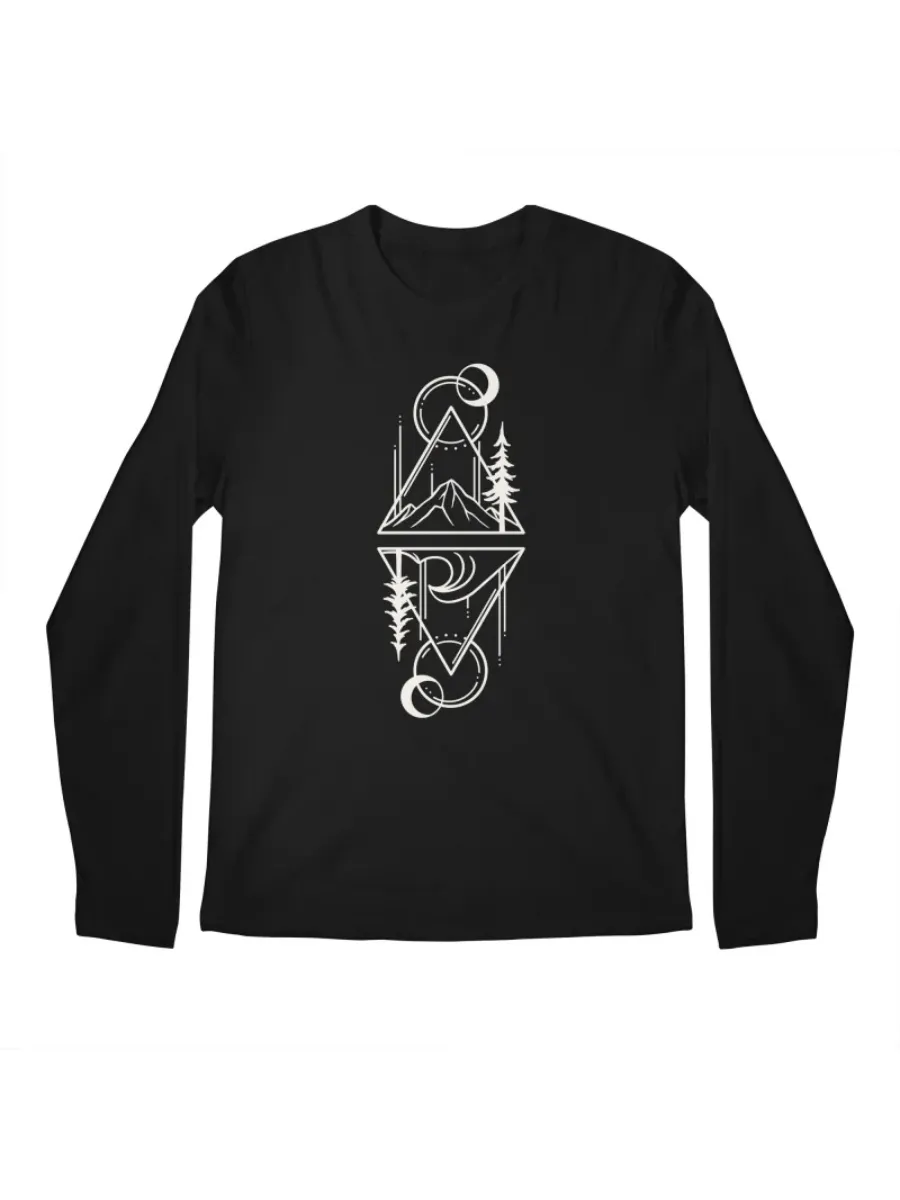 Minimalist Nature Line Art Tee