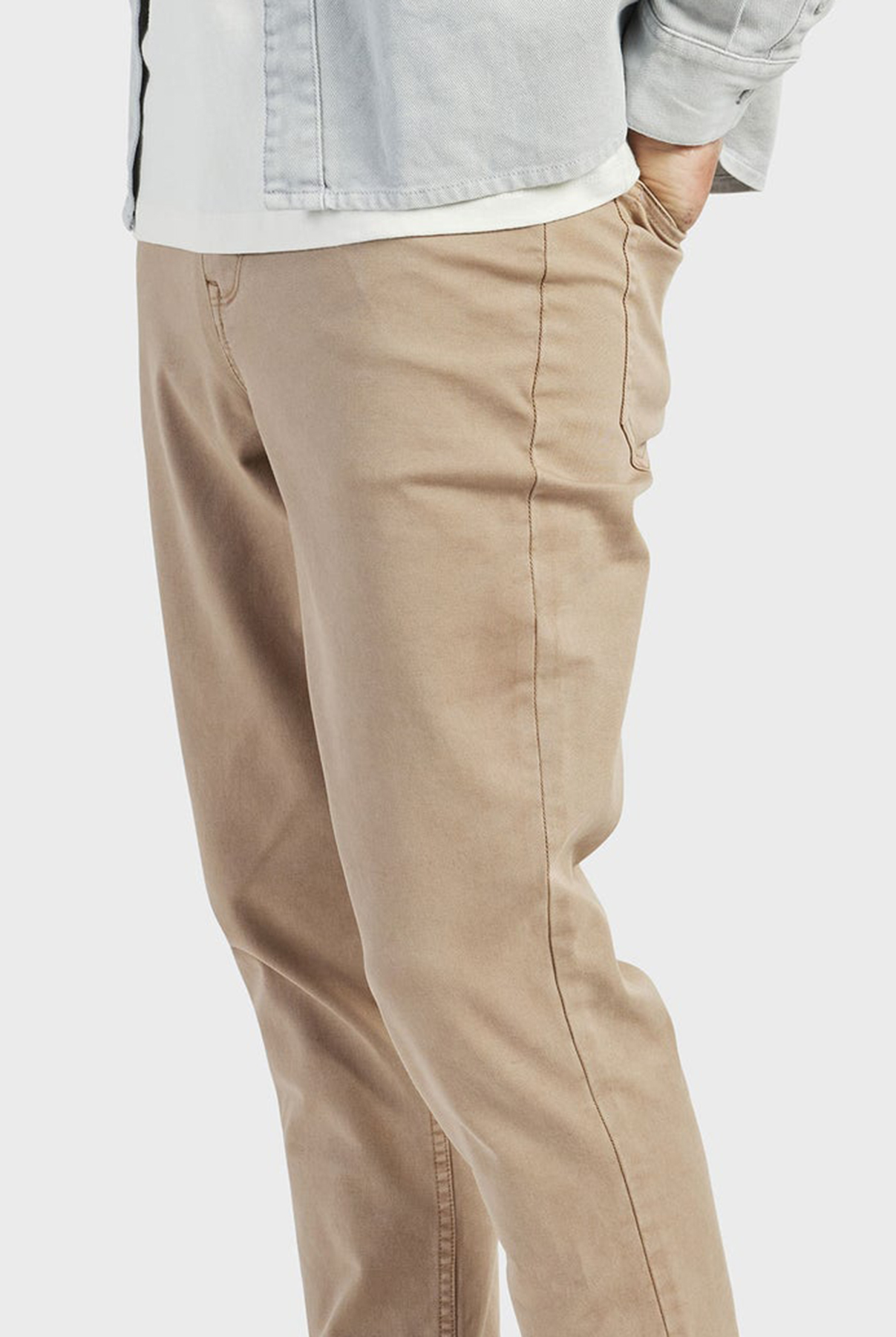 Jensen 5 Pocket Pant-Almond tan