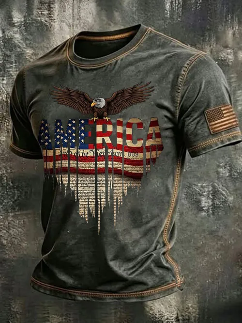 Men'S American Eagle Printed Casual T-Shirt