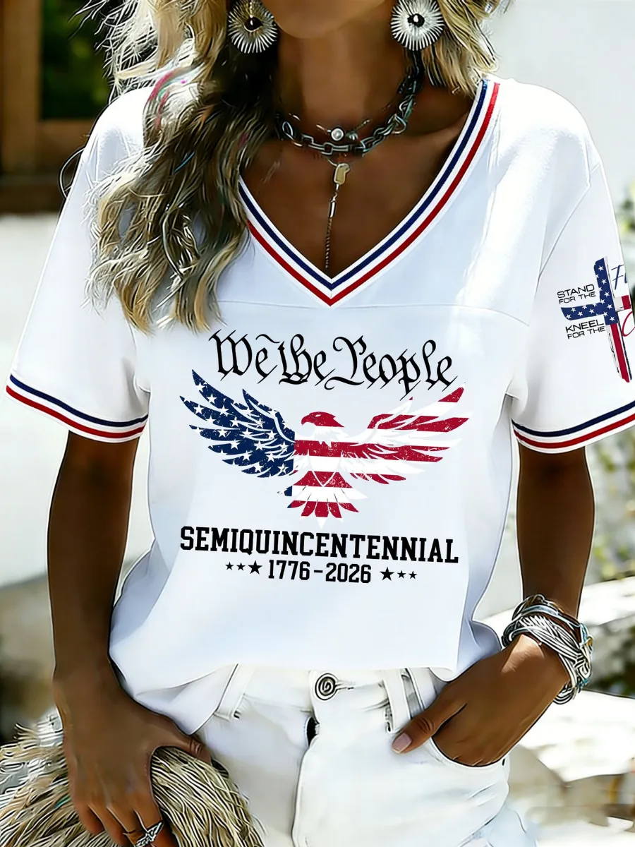 Women's American 250th Anniversary Printed T-Shirt