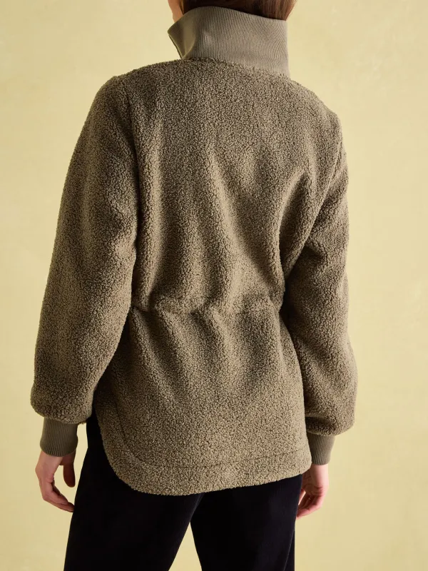 Khaki Green Borg Fleece