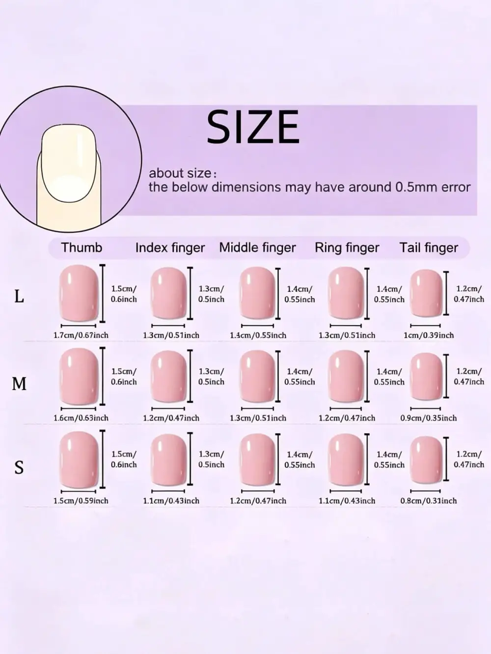 Nailhour 10Pcs Handmade Short Square Y2K Style Pink Flower Press On Nails