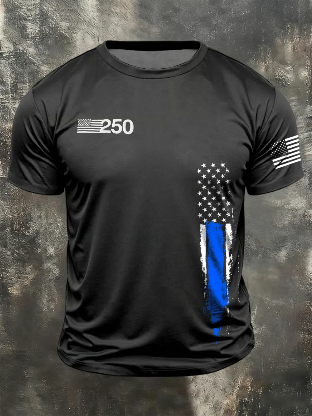 Men's American Anniversary Short-Sleeve Crew Neck T-Shirt