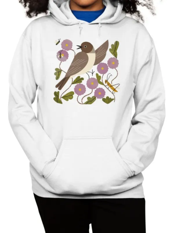 Bird And Flower Hoodie