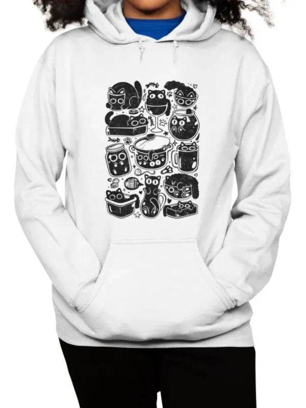 Cat Doodle Hoodie