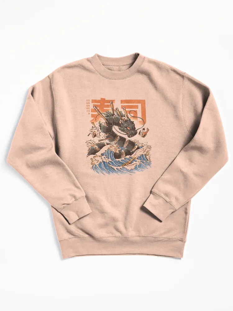 Great Sushi Dragon Pullover Sweatshirt