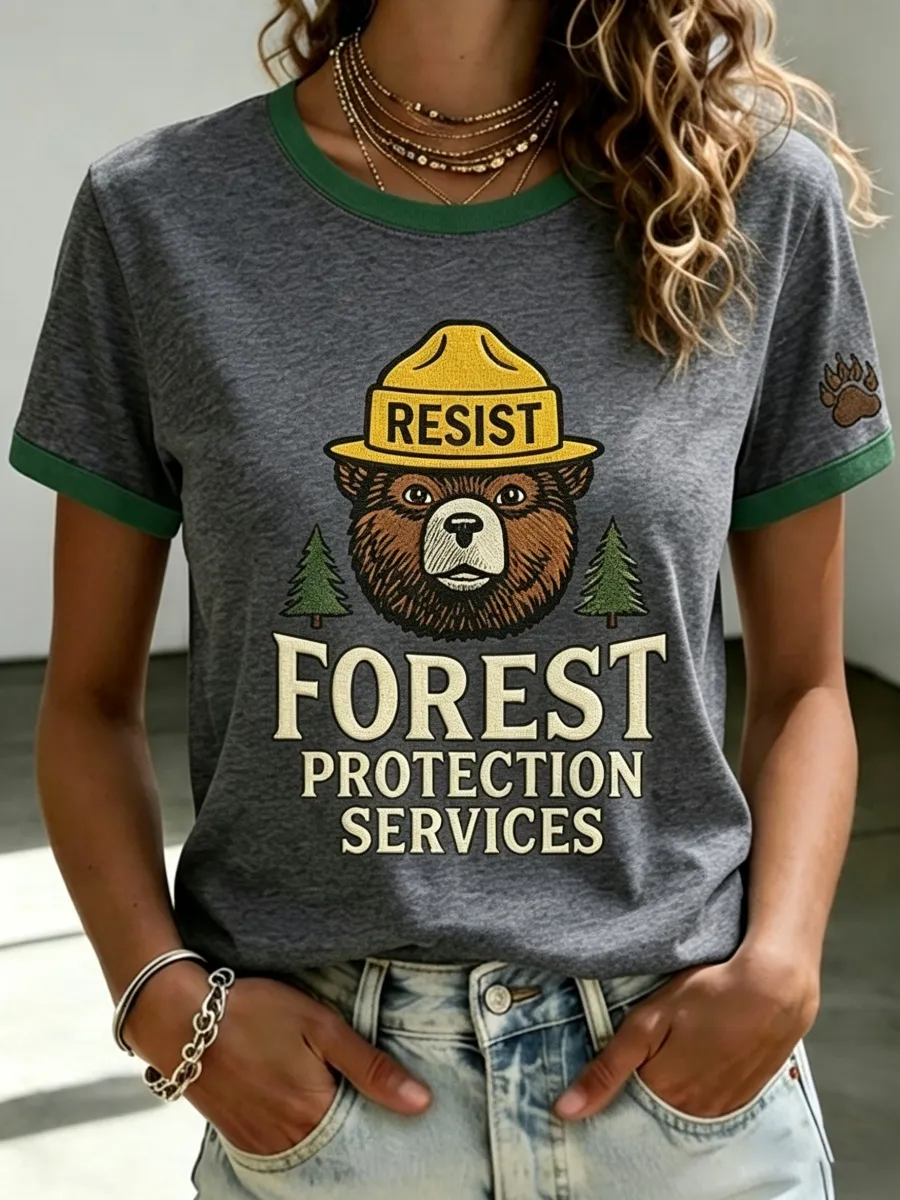 Save Our Forests Service Print Women's T-Shirt