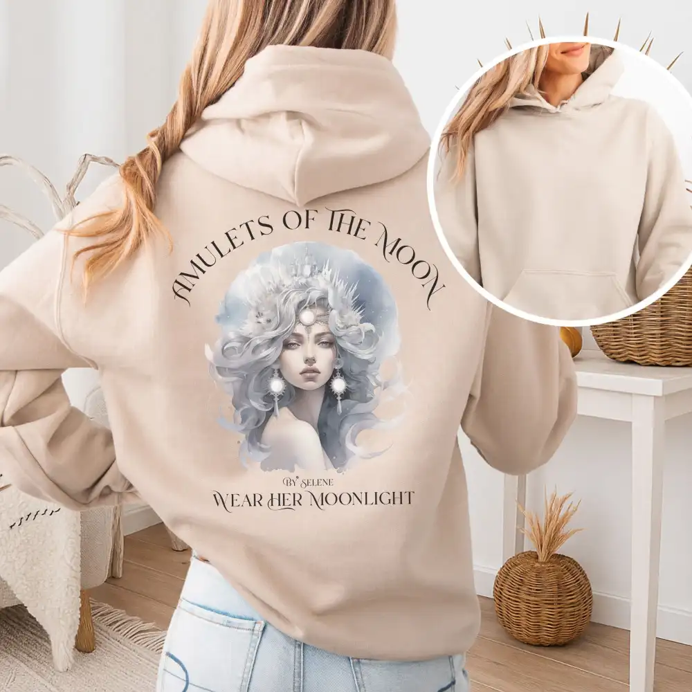 Moon Print Hoodie