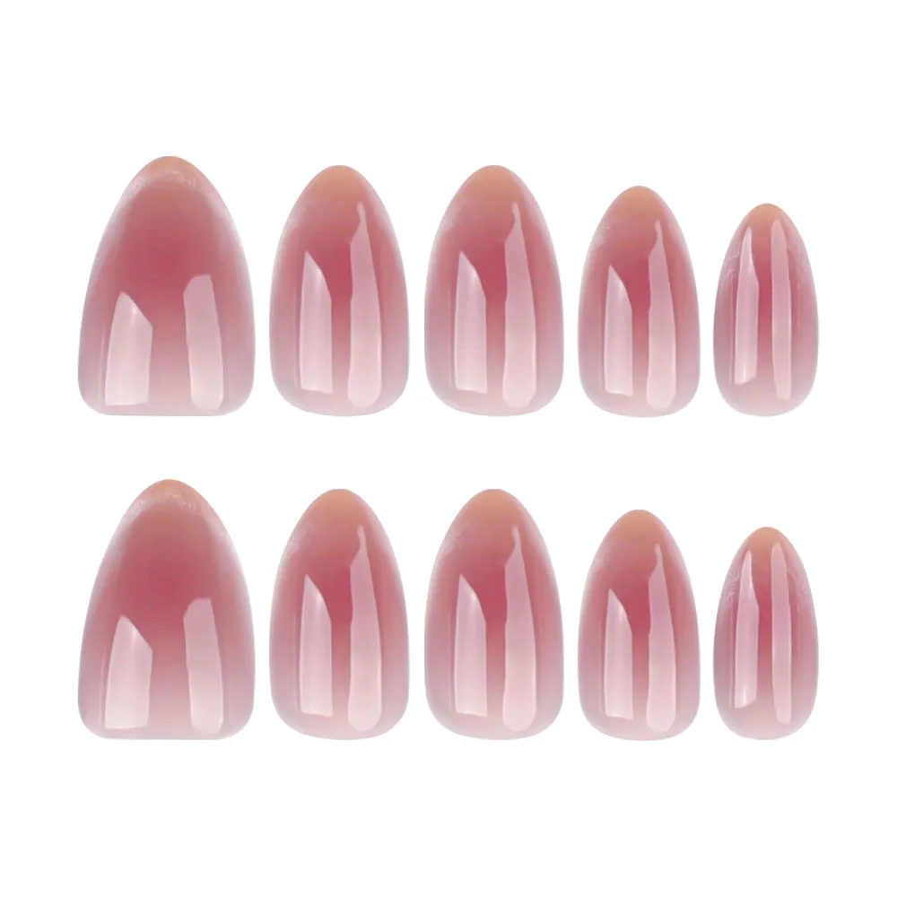 Nailhour Pink 24Pcs Date Daily Wedding Cat Eye Press On Nails