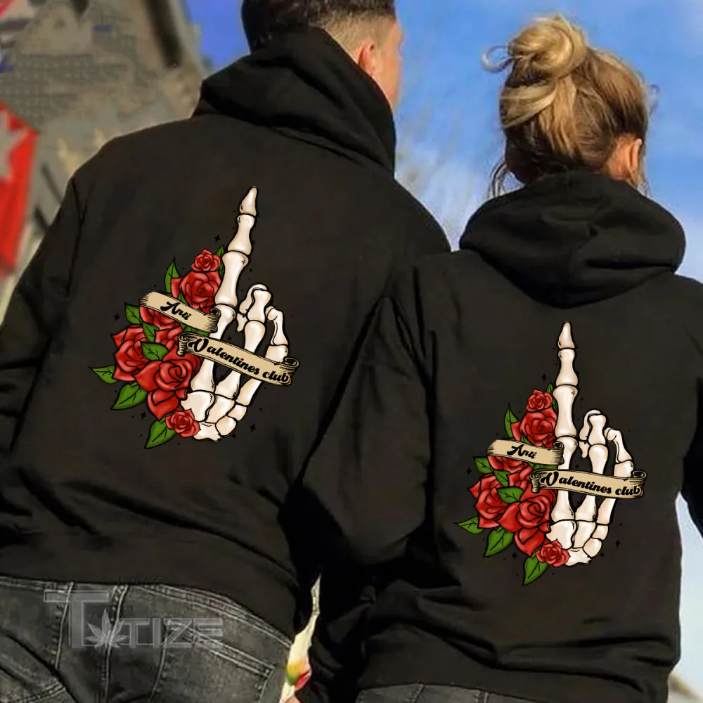 Roses with A Scroll In The Middle Retro Hoodies