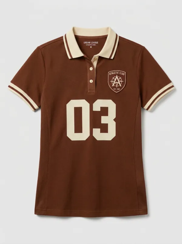 Unisex Athletic Club 03 Number Printed Polo Shirt