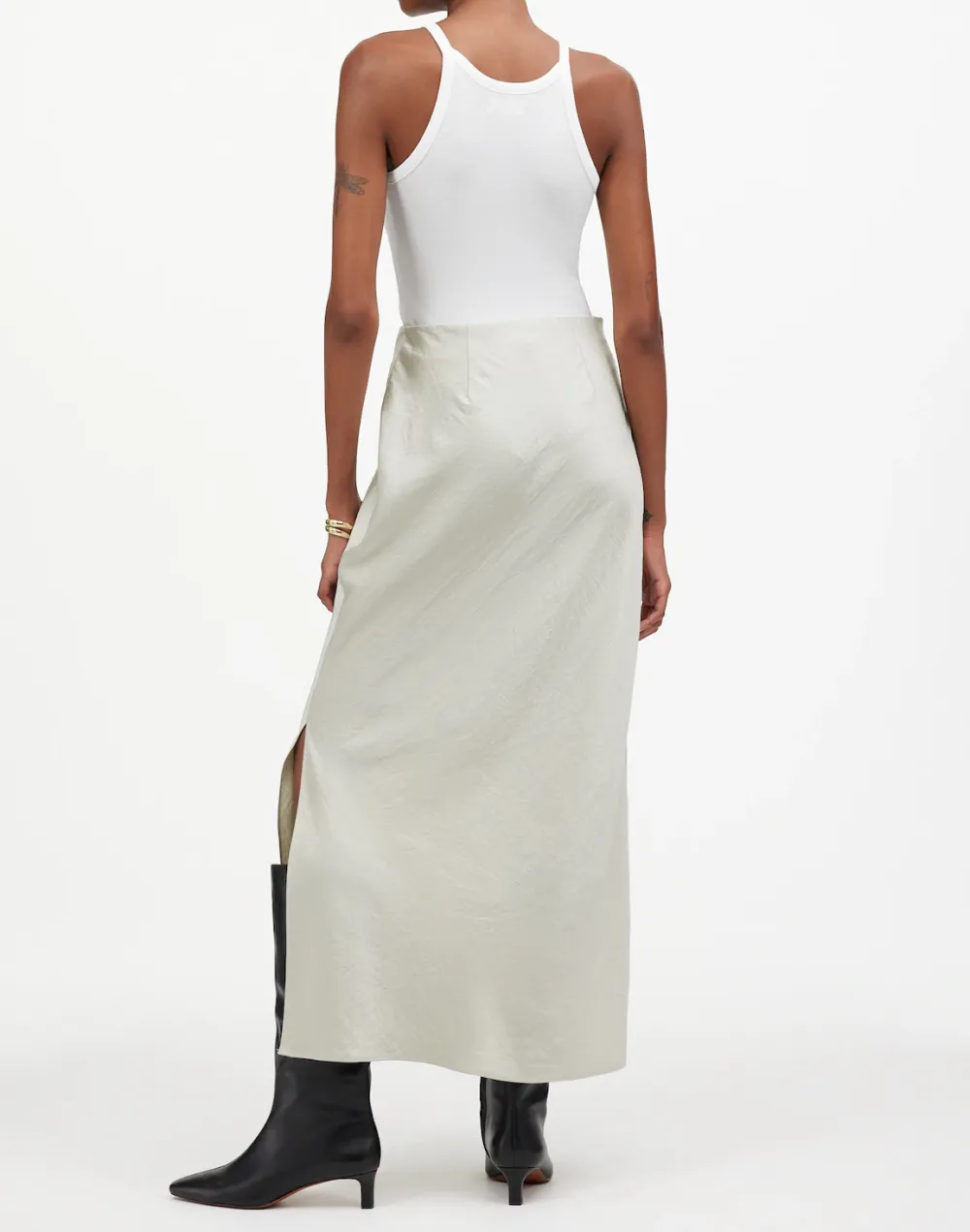 Satin Maxi Slip Skirts