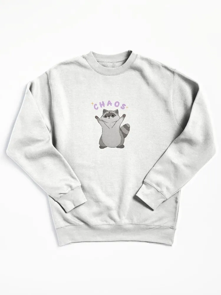 Raccoon Chaos Pullover Sweatshirt