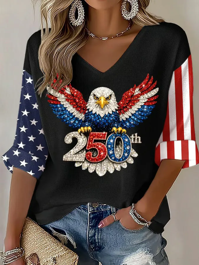 Women's Independence Day 250th Anniversary Printed Top