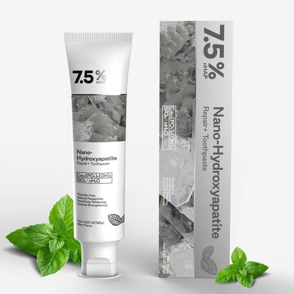 🎉50% off for a limited time! 🌿Hydroxyapatite Toothpaste with a natural formula, whitens teeth and is suitable for the whole family 👨‍👩‍👧‍👦!