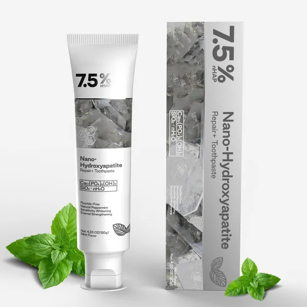 🎉50% off for a limited time! 🌿Hydroxyapatite Toothpaste with a natural formula, whitens teeth and is suitable for the whole family 👨‍👩‍👧‍👦!