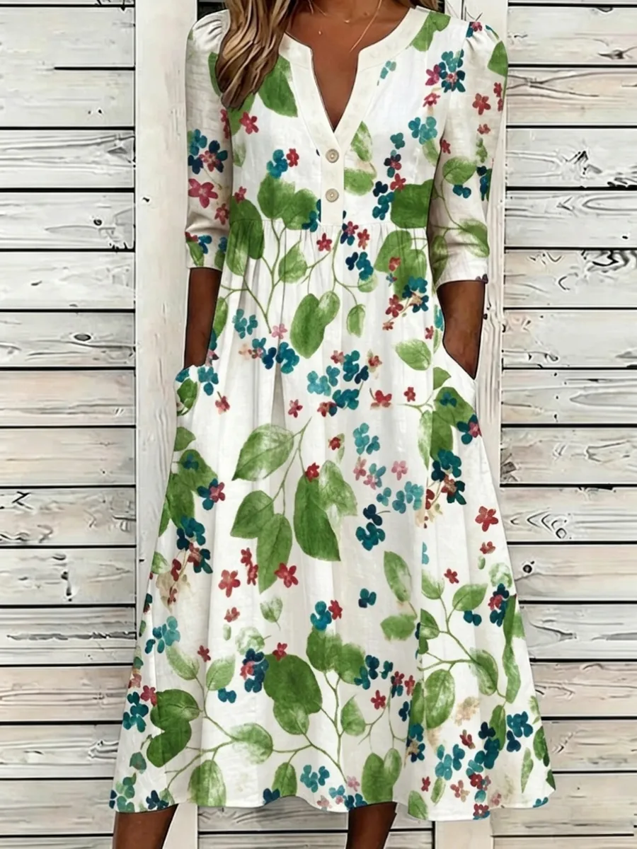 Women's Cotton Fried Dough Twists dress