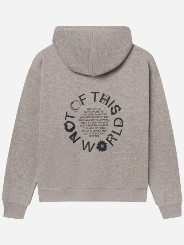 Women's Round-Lettered Hooded Long-Sleeved Pullover Shirt