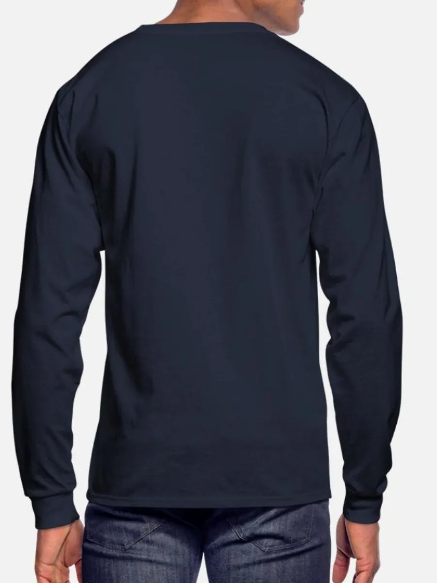 Men's Color 1965 Digital Print Casual Style Long-Sleeved T-Shirt