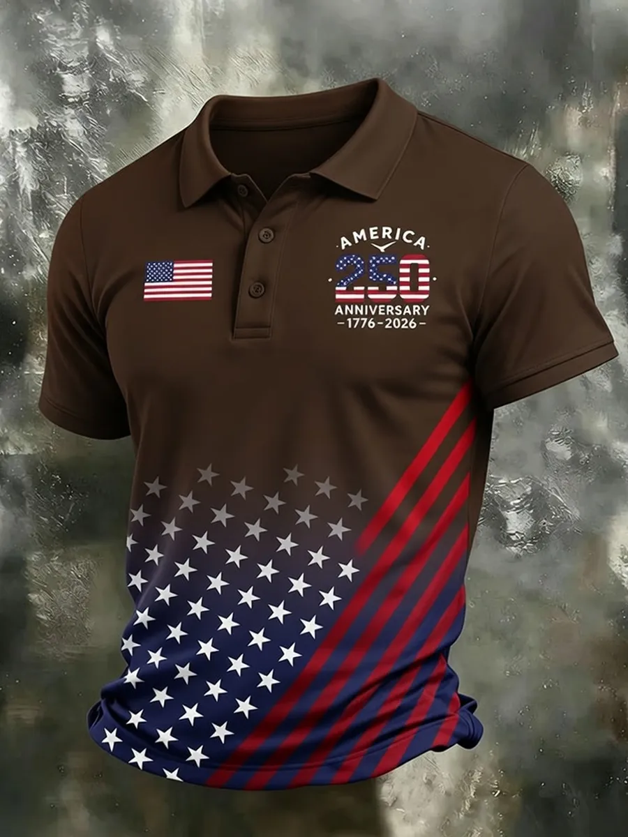 Men's America Anniversary Short-Sleeve Polo Shirt