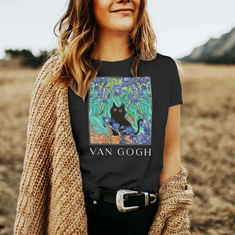 Cat Black Tee