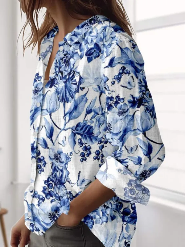 Watercolor Floral Shirt