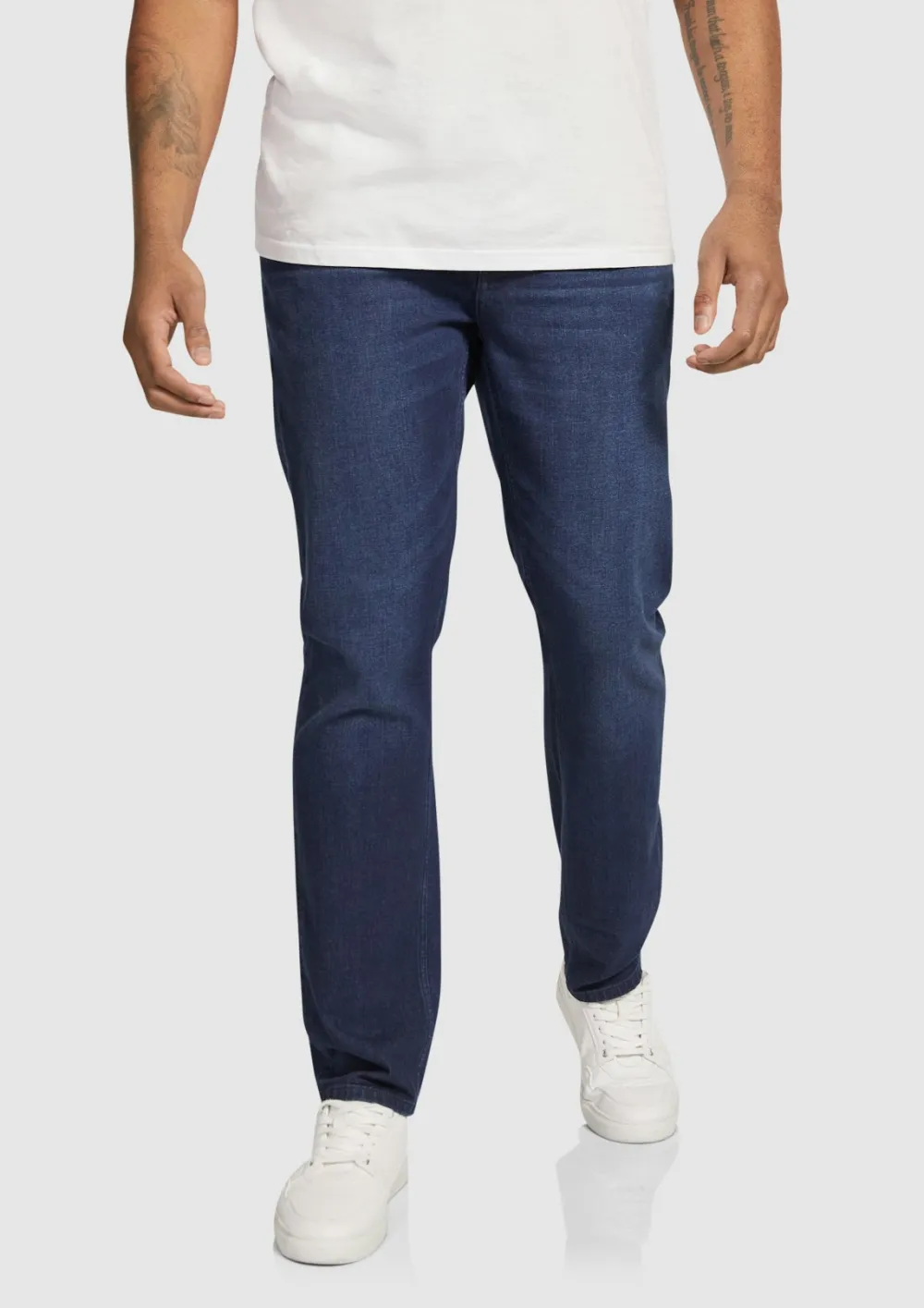 Dark Wash Tapered Jeans