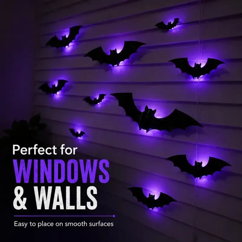Halloween Led Glowing Bat, Party Decorations Wall Decorations