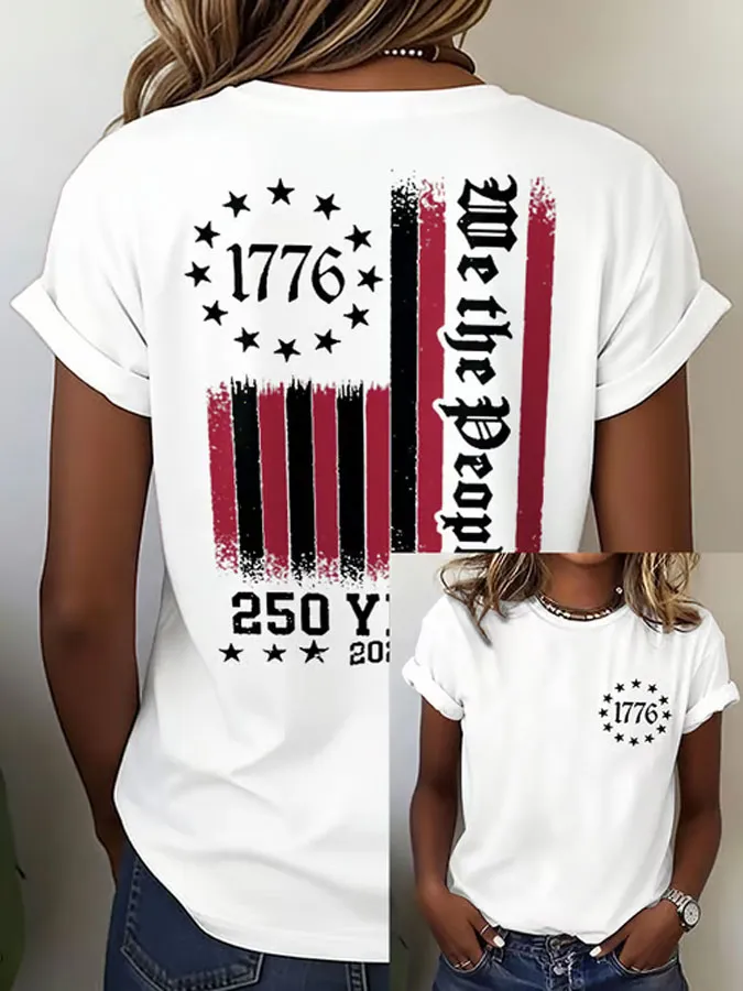 Women'S We The People Printed Casual T-Shirt
